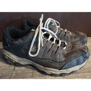 Skechers Mens After Burn Memory Fit 50125EWW Brown Casual Shoes Sneakers Size 8